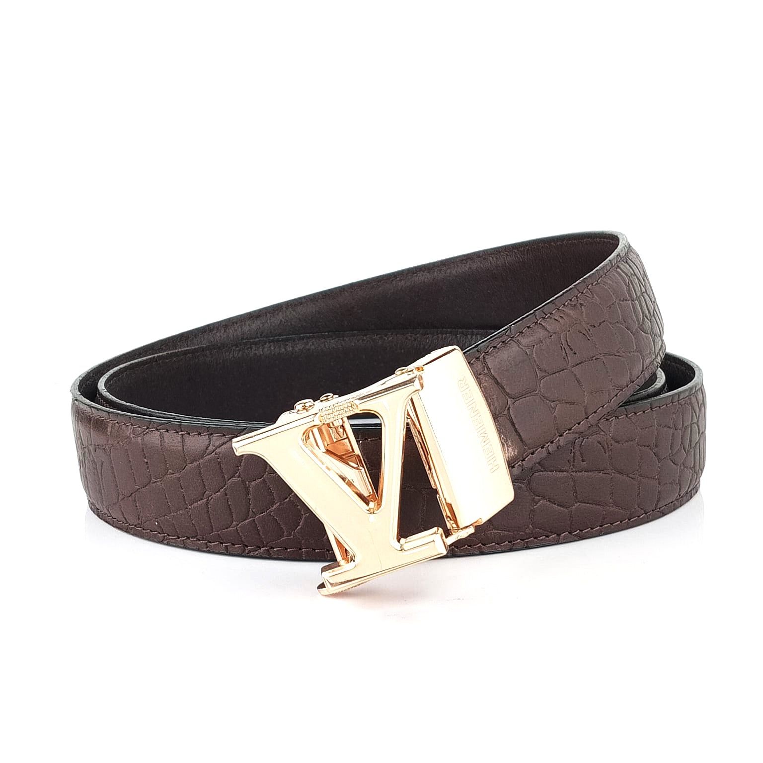 Eminence V Buckle and Caelatum Strap-28 / Cherry brown