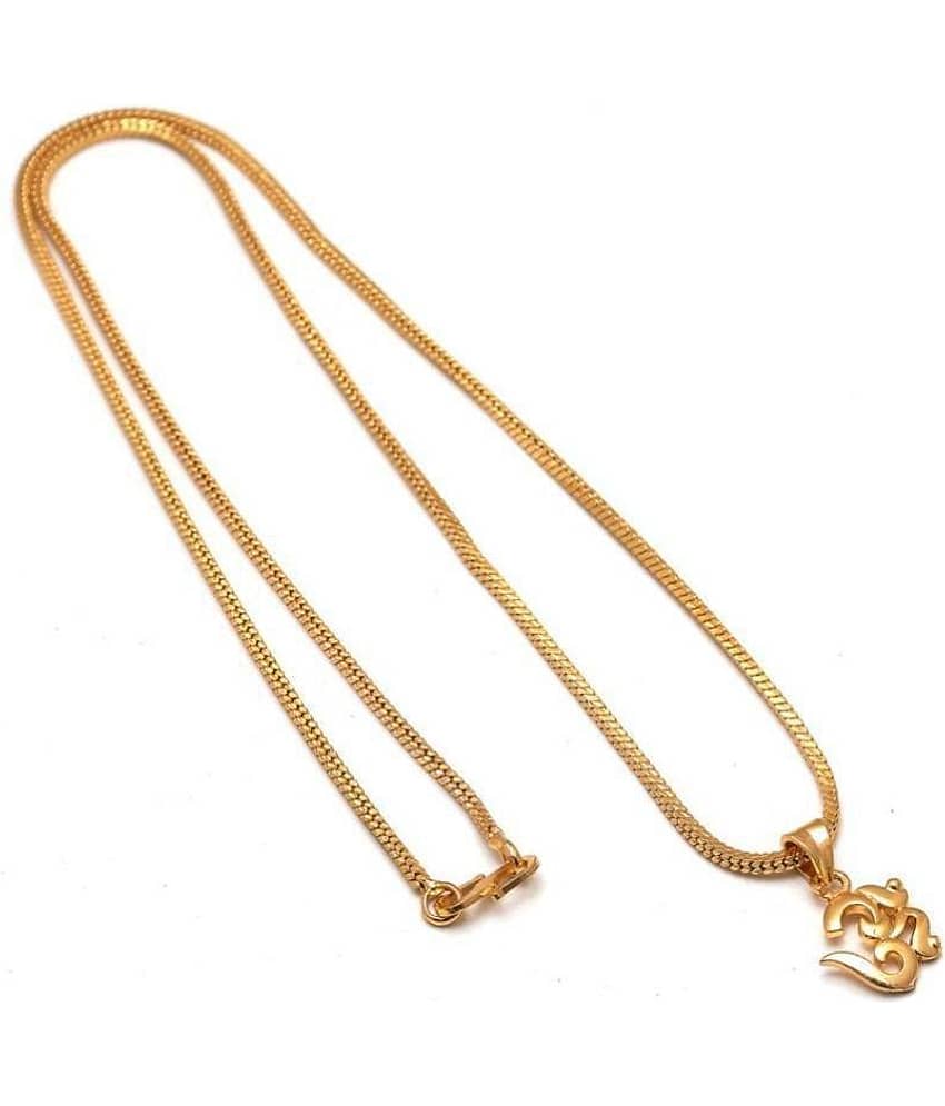 SSB CREATIVE COLLECTION Gold Plated Chains Combo ( Set of 2 )