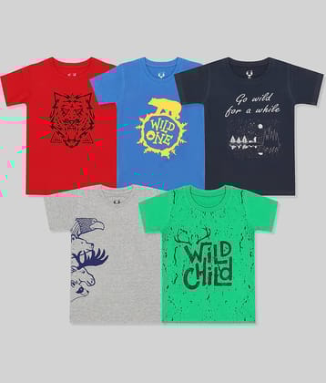 E1K Pack of 1 Boys Cotton Polo T-Shirt ( Multicolor )