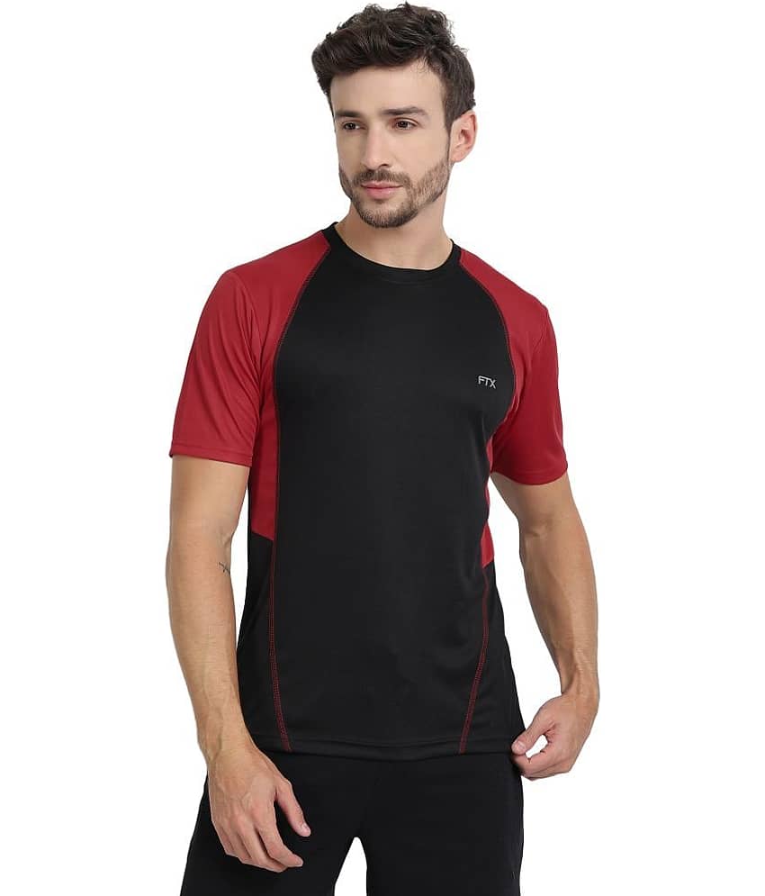 FTX Pack of 1 Polyester Regular Fit Men's T-Shirt ( Gold )