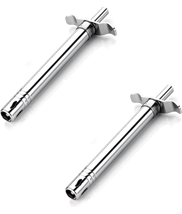RIVERNEST Silver Stainless Steel 2 Ps Kitchen lighter Gas lighter ( Set of 1 )