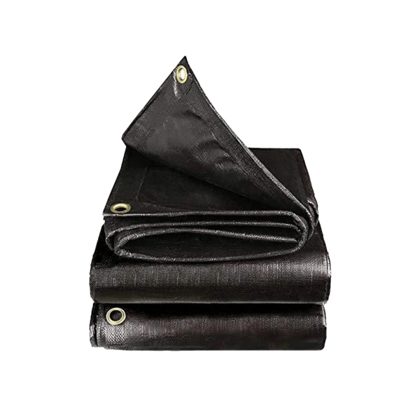 Agribegri Black HDPE Tarpaulin175 GSM 15 x 18 FT , Pack of 7 - 31500 gm