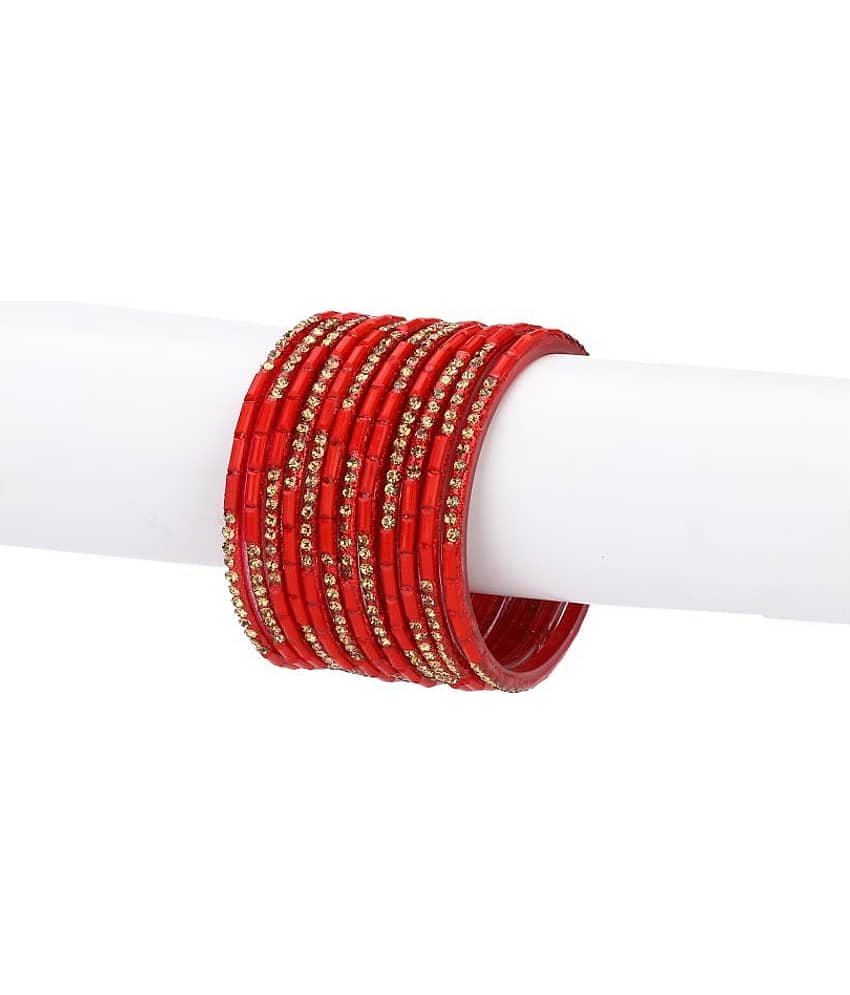AFAST - Red Bangle Set (Pack of 1)