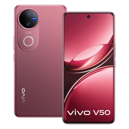Vivo V50 5G (Rose Red, 8GB RAM, 256GB Storage) with No Cost EMI/Additional Exchange Offers