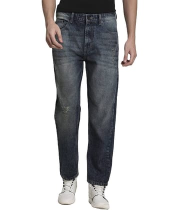 Bene Kleed Men Pure Cotton Slightly Distressed Light Faded Relaxed Fit Jeans