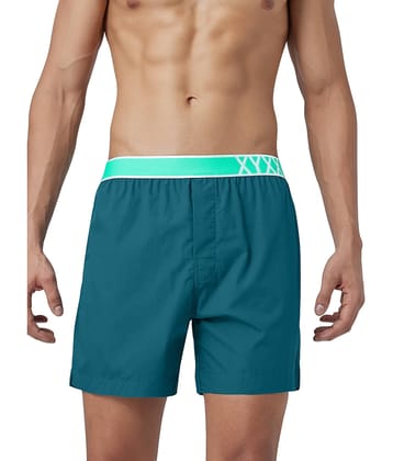 XYXX Pack of 1 Cotton Boxers For Men's ( Blue )