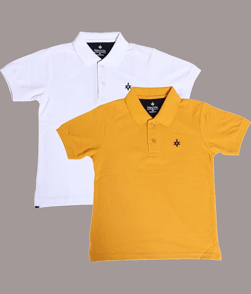 NEUVIN Pack of 1 Boys Cotton Blend T-Shirt ( Multi Color )