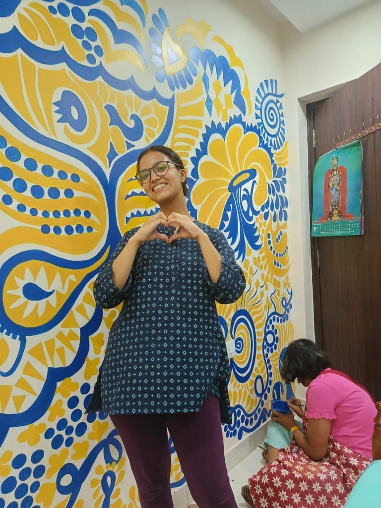 “The Sunshine Mural - Life goes on”, Hyderabad - Paint and Wallpapers | Buy online on ZillyBuy