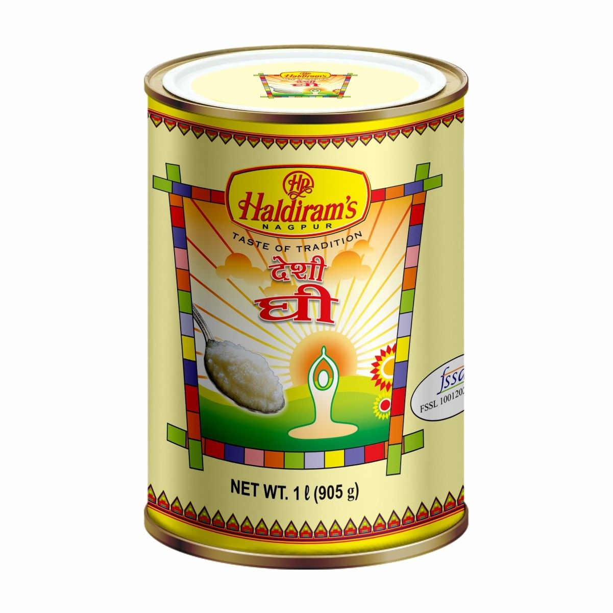 Haldiram Desi Ghee (Tin) 1000 ml - Pack of 24