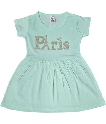 COOLTEES4U Cotton Frock For Girls ( Pack of 1 , Green )
