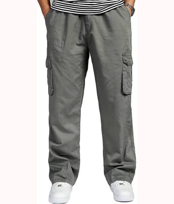Reoutlook Regular Flat Men's Cargos - Grey ( Pack of 1 )