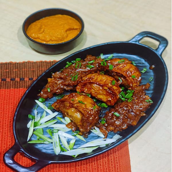 Pan Fried Chicken Momos(6 Pcs)