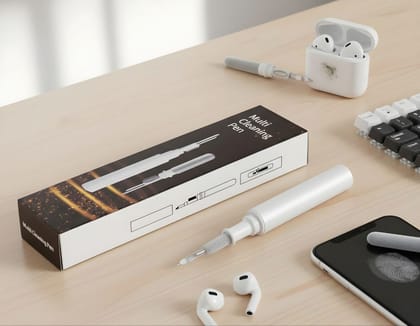 Earphone Cleaning Pen for Airpods, 4-in-1 Soft Brush Cleaning kit, Compatible with AirPods Pro, AirPods 3 Case Cleaner Tool Kit Set - White