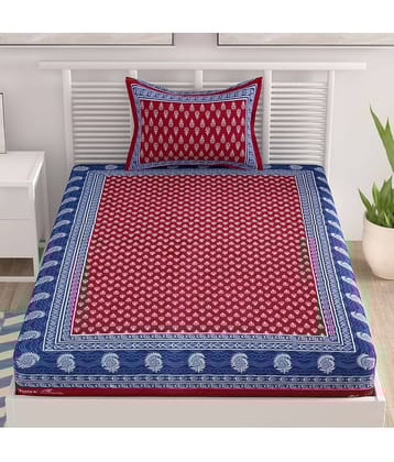 unique choice Cotton Single Bedsheet ( Maroon )