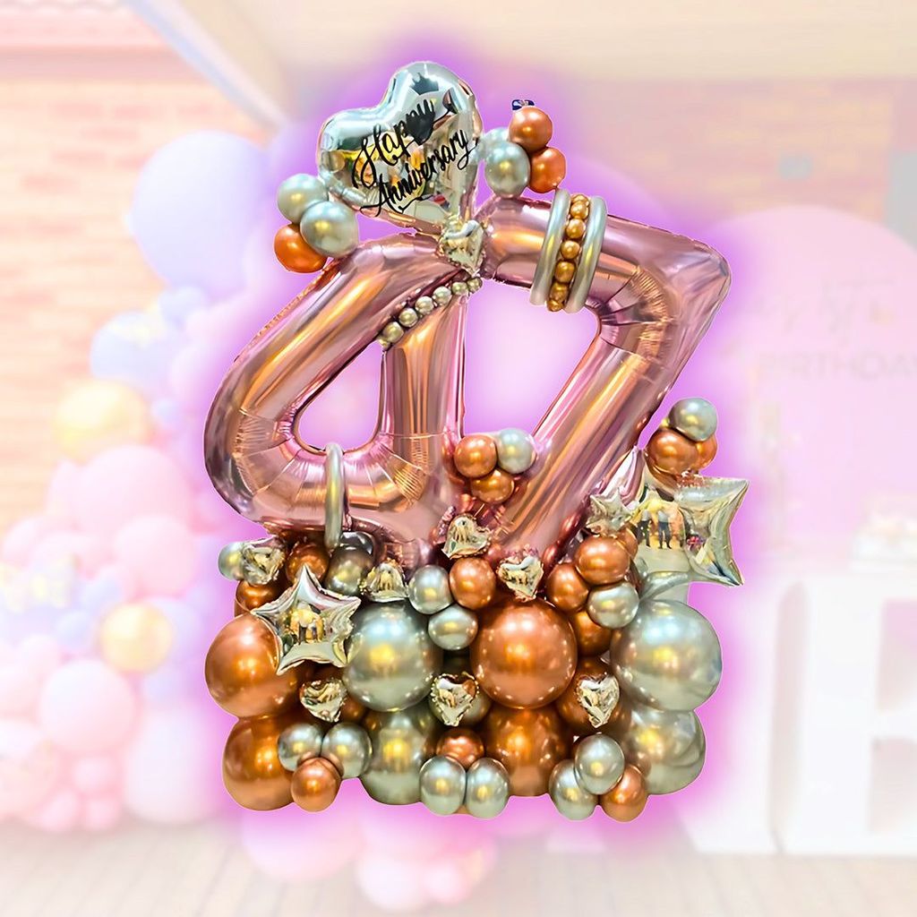 Balloon Bouquet - 47th Anniversary - Party and Festive Needs | Buy online on ZillyBuy