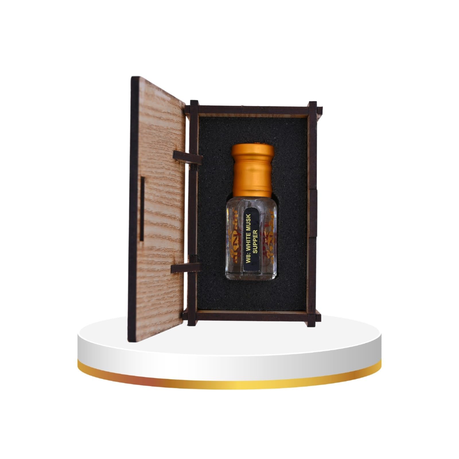 alnaqi fragrances White Musk Supper Attar| Perfume Oil Unisex | Alcohol-Free Arabian Attar Roll-On | Long-Lasting Concentrated Perfume Oil with Soft Musk, Floral & Amber Notes