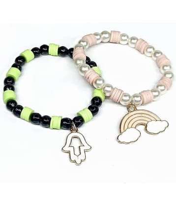 DAIVYA WELLNESS - Multicolor Bracelet ( Pack of 2 )