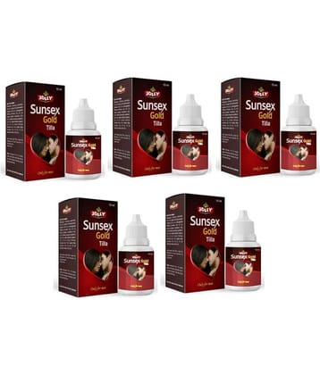 Jolly pack of 5 Sunsex Gold OIL 5 gm Pack Of 5
