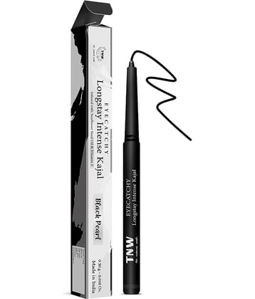 TNW - The Natural Wash Eyecatchy Longtay Intense Kajal With Sunflower Seed Oil, 0.3G