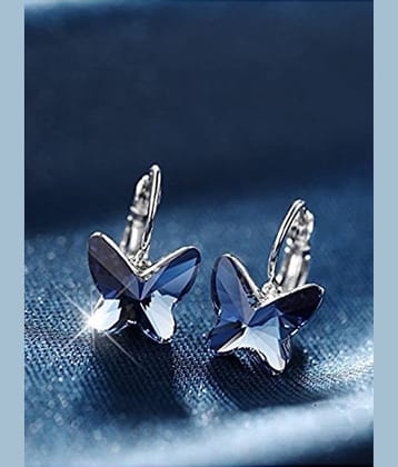 YOUBELLA Blue Danglers Earrings ( Pack of 1 )