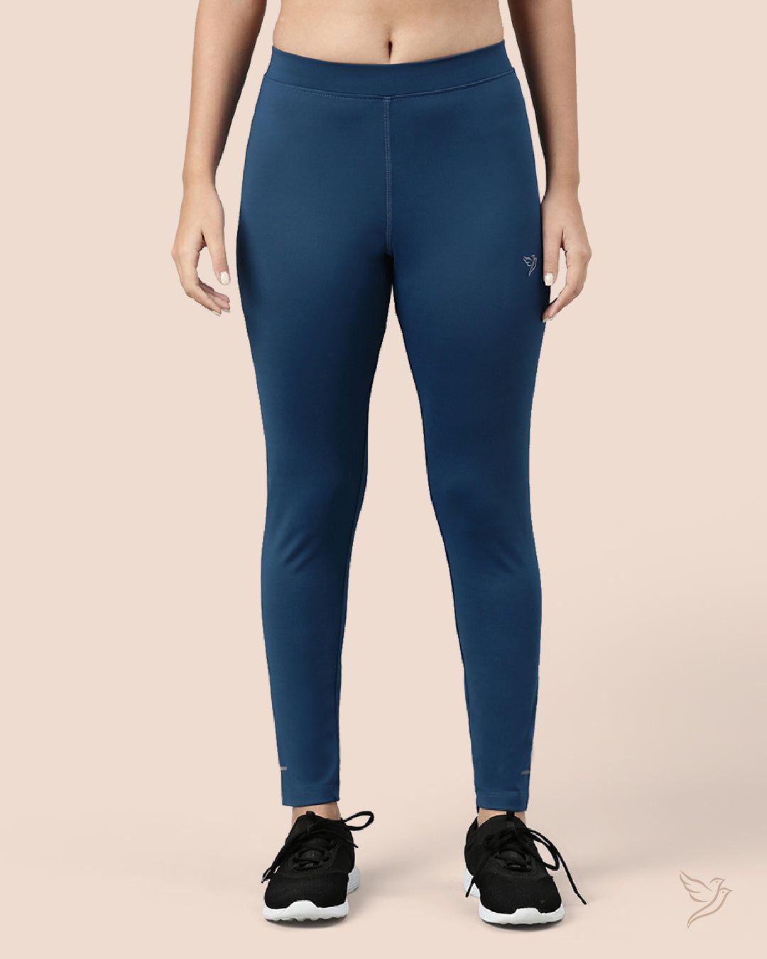 Performance Tights Mid Waist - Blue Petrol-S / Blue Petrol