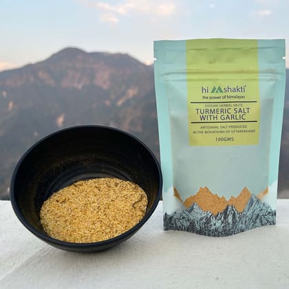 Turmeric Salt With Garlic, 100 Grams