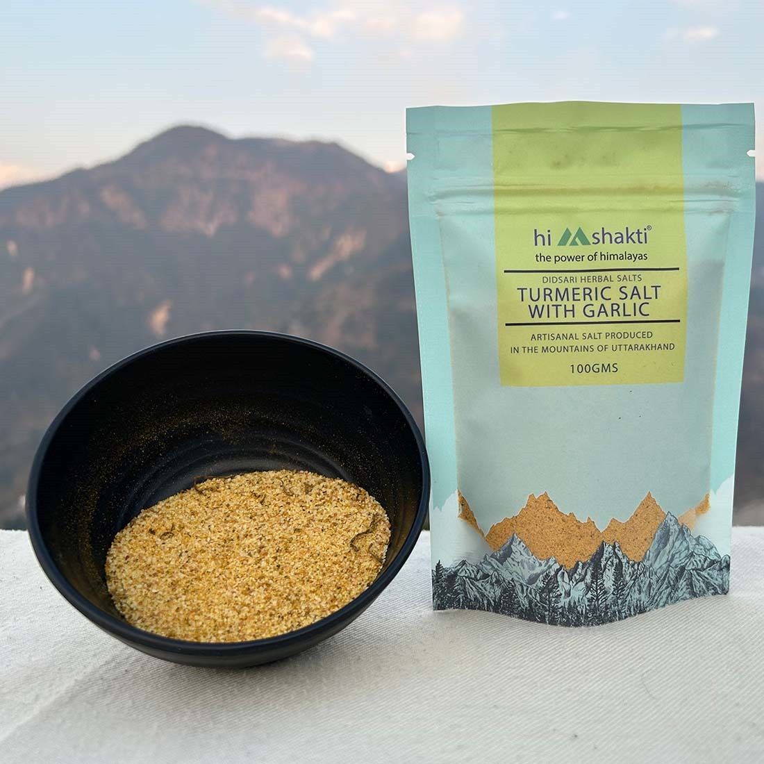 Turmeric Salt With Garlic, 100 Grams