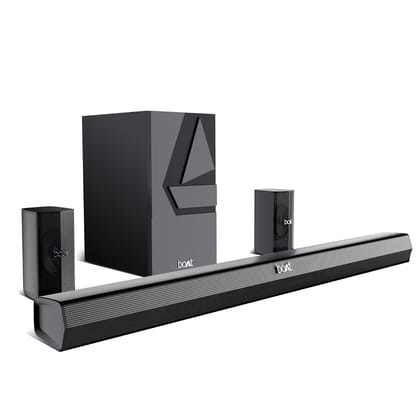 boAt Aavante Bar Azure Pro | Soundbar with 500W RMS boAt Signature Sound, 5.1 Channel Sound, Bluetooth v5.3, EQ modes boAt Aavante Bar Azure Pro | Soundbar with 500W RMS boAt Signature Sound, 5.1 Channel Sound, Bluetooth v5.3, EQ modes - Premium Black