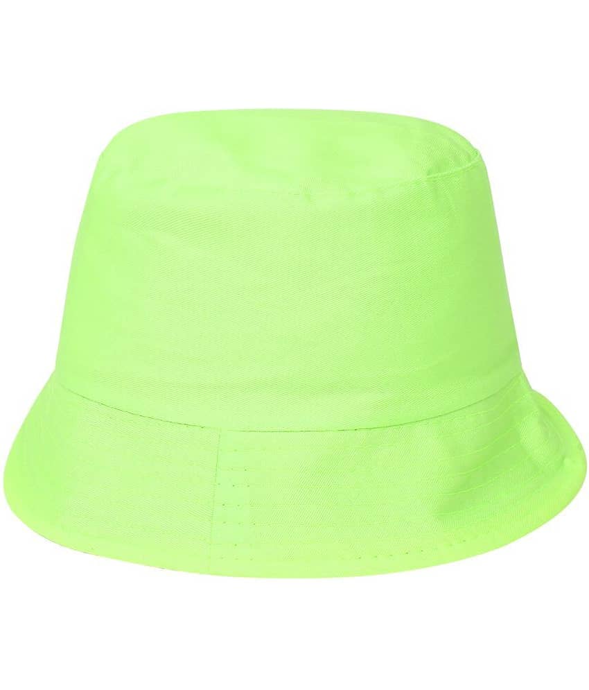 Zacharias Girl's Cotton Solid Fishermen Bucket Hat Green (Pack of 1) (8-14 Years)