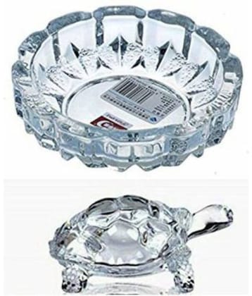 Crystal Tortoise with Plate for good luck and positive energy