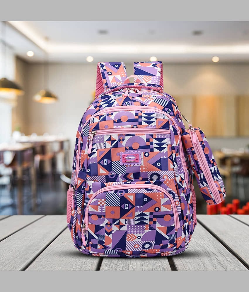 Tinytot Purple Polyester Backpack For Kids