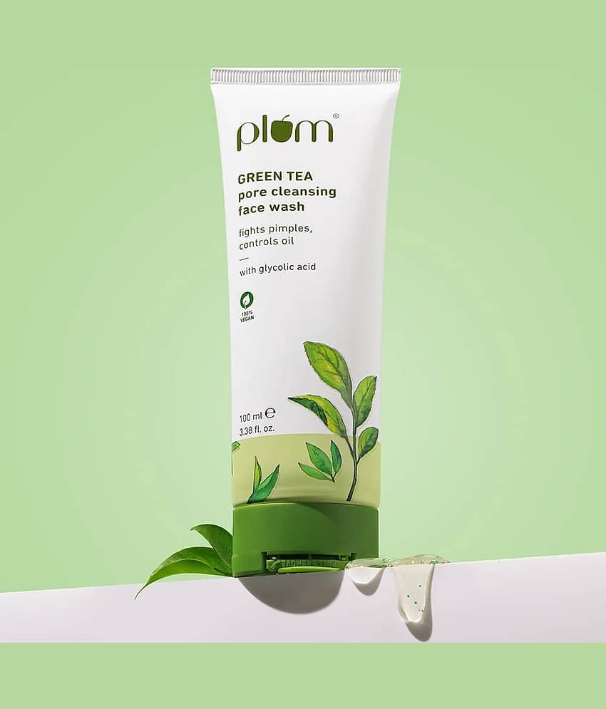 Plum Green Tea Pore Cleansing, Oil-control | For Oily, Acne-Prone Skin | Men and Women Face Wash (100 ml)