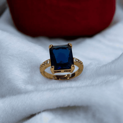Sapphire Blossom Elegance Ring