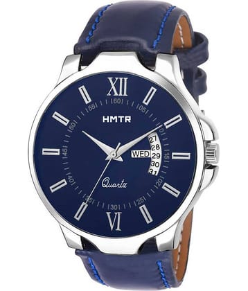 HMTr Blue Leather Analog Men's Watch