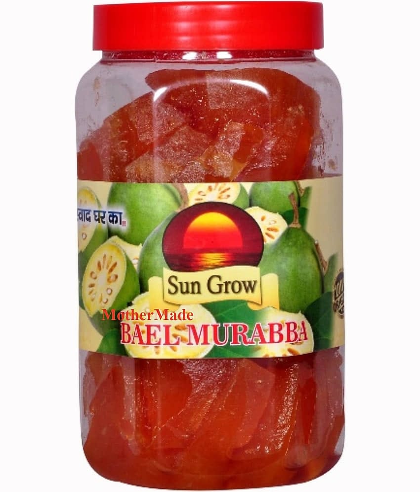 Sun Grow Home Made Organic MotherMade Sweet Beal Murabba Pieces No Artificial Preservatives No Additives Pickle 1 kg