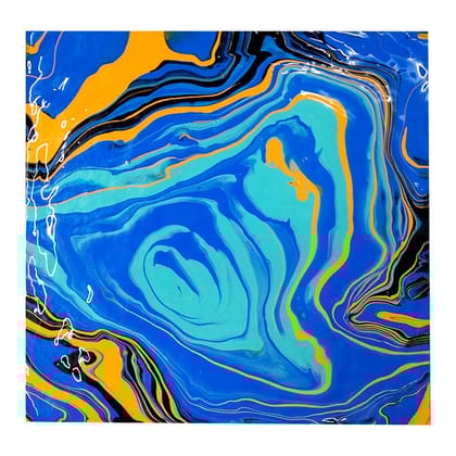 Fluid Art on MDF Square Board DIY Kit by Penkraft