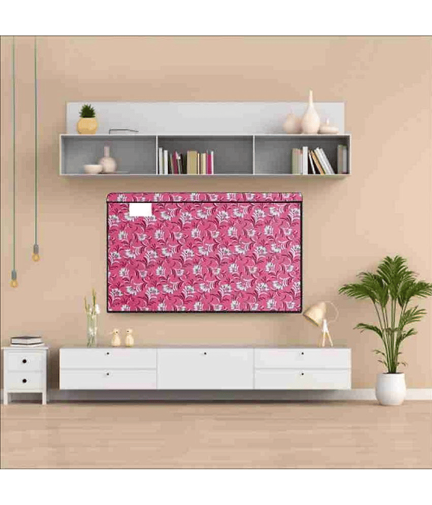 KALRA MAGIC Single Polyester Red TV Cover for Sony 81cm (32 in) LED/LCD TV