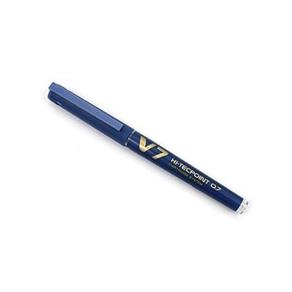 Pilot V7 Hi-Tecpoint  Blue Rollerball Pen 1 Pcs