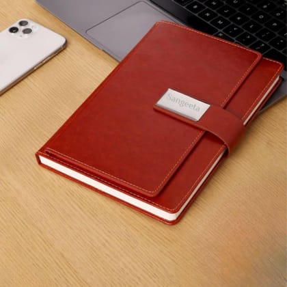 Elegant Personalized Gift : Stylish Big Magnet Diary for Notes & Plans