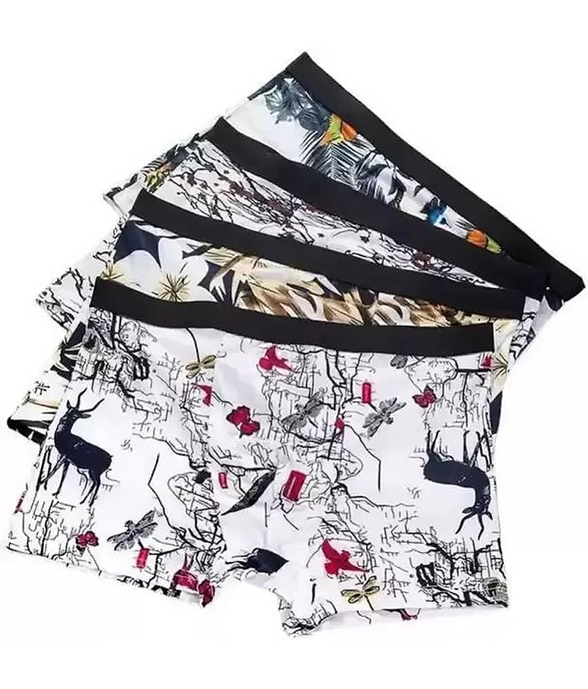 Cavenders Pack of 3 Nylon Trunks For Men's ( Multicolor )