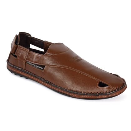 Men's Designer Tan Sandals-6