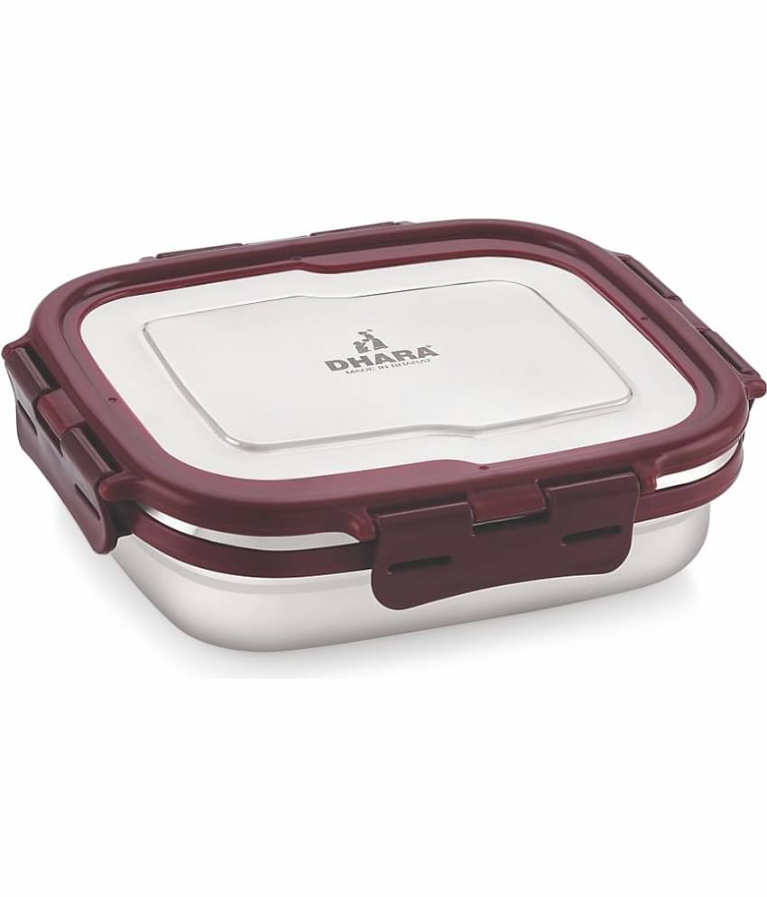 Dhara Stainless Steel Blaze 600ml Stainless Steel Insulated Lunch Box 1 - Container ( Pack of 1 )