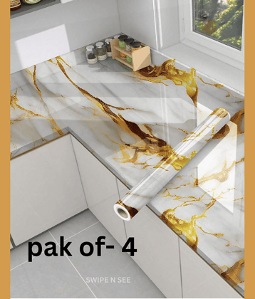 swipe n see Abstract Wallpaper ( 60 x 200 ) cm ( Pack of 4 )