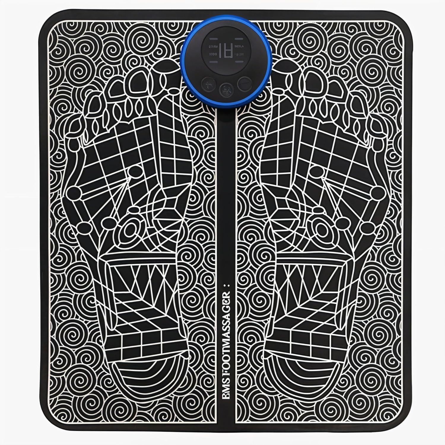 Electric Foot Massager Machine with Pulse , EMS Foot Circulation Stimulator, Deep Tissue Kneading Shiatsu Foot Massager for Pain Relief