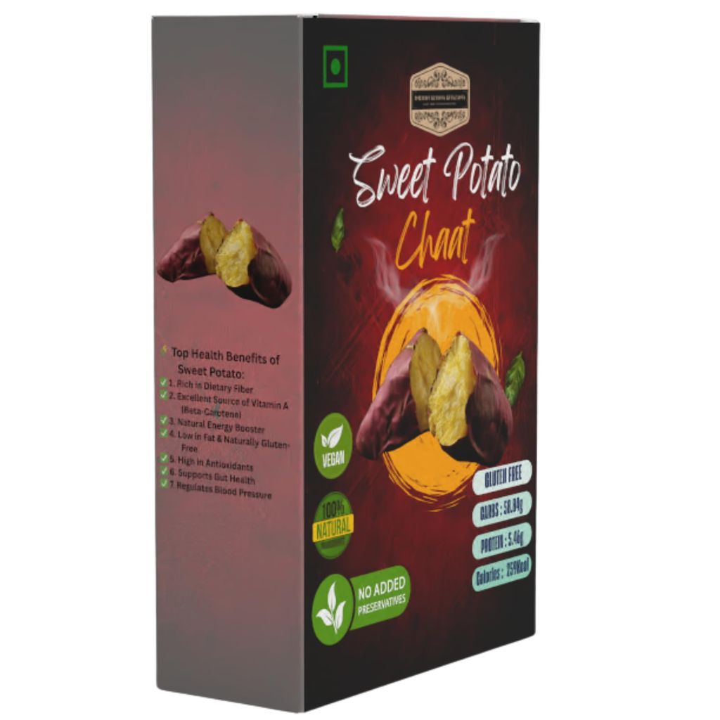 Sweet Potato Chaat Roasted | Pre-workout Diet INDIAN KHANA KHAZANA Ready to eat | Indian Tasty Flavour Ready to Eat Food Sweet Potato Chaat | No Added Preservative and Colours | Pack of 2 (200gm+200gm)