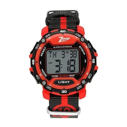 Titan Zoop Nylon Digital Watch for Kids Red | NR16023PP01