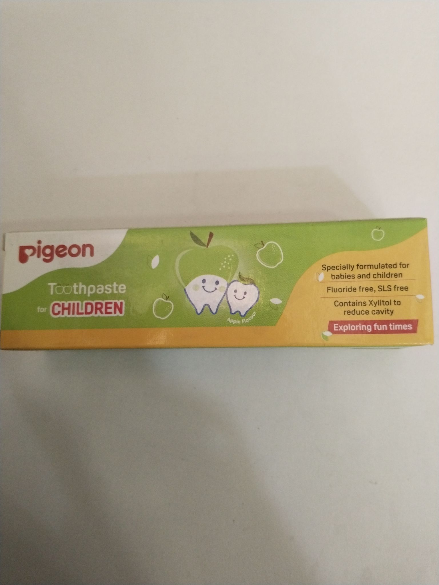Pigeon Toothpaste apple flavour for Children Exploring fun times 