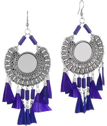Darshini Designs daily wear blue colour earrings for women and girl.