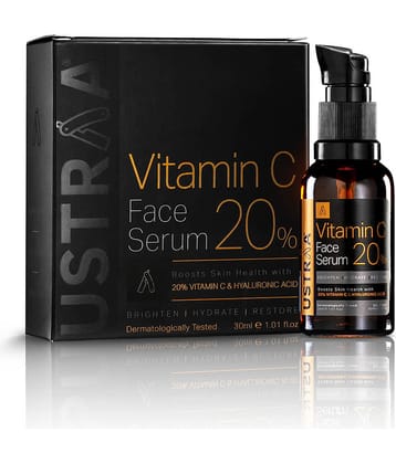 Ustraa 20% Vitamin C Face Serum with Hyaluronic Acid - 30 ml
