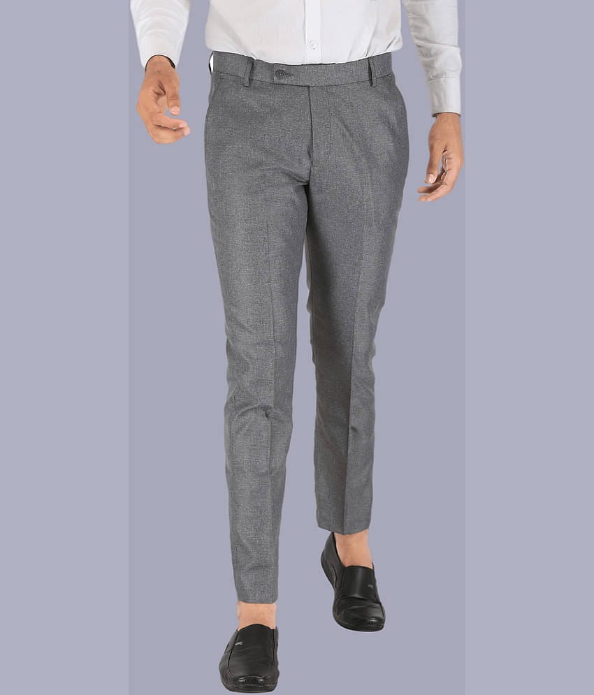 CLARE&CLARA Light Grey Regular Formal Trouser ( Pack of 1 )